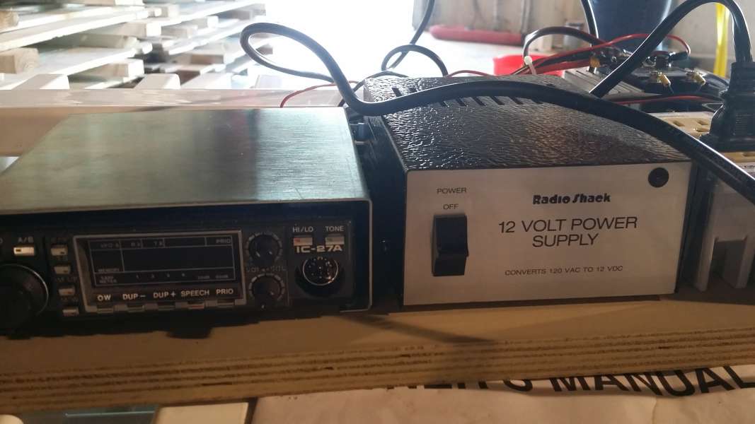Control radio and power supply